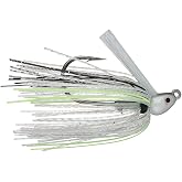 Dirty Jigs NJSJCSHD-12 No-Jack Swim Jig, Chartreuse Shad, 1/2oz