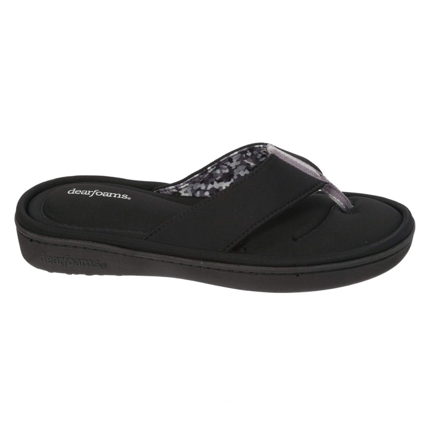 dearfoams active flip flop with memory foam