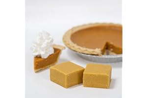VALLEY FUDGE & CANDY Valley Fudge, Pumpkin Pie, Fresh Artisan Fudge, Real Butter, Gourmet Fall Halloween Candy and Holiday Desserts, Food Gifts for Women and Men, Half Pound Package