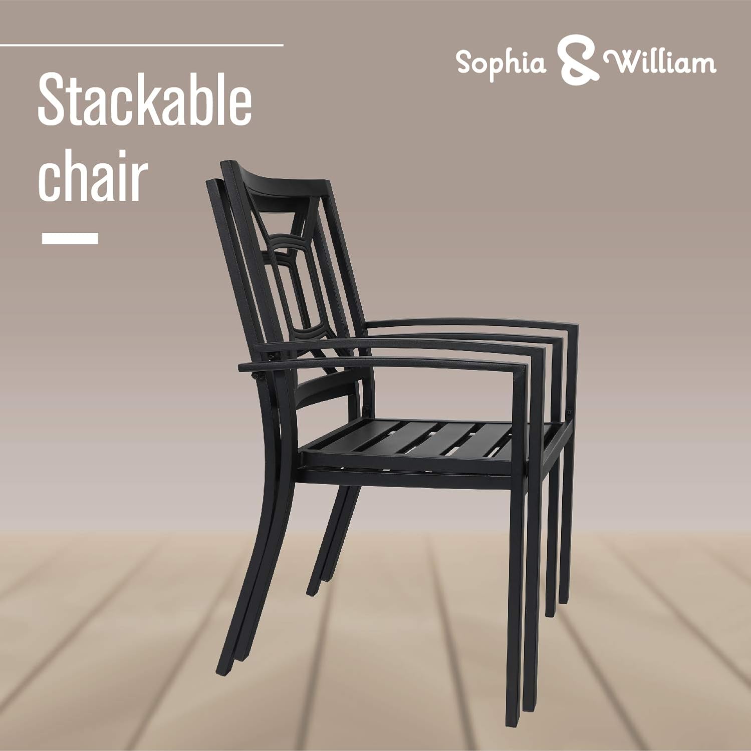 Sophia William 5 Piece Outdoor Patio Dining Set Metal Table And Chairs Set With 37 Wood Like Table Top And Umbrella Hole Patio Furniture Accessories Patio Lawn Garden Eudirect78 Eu