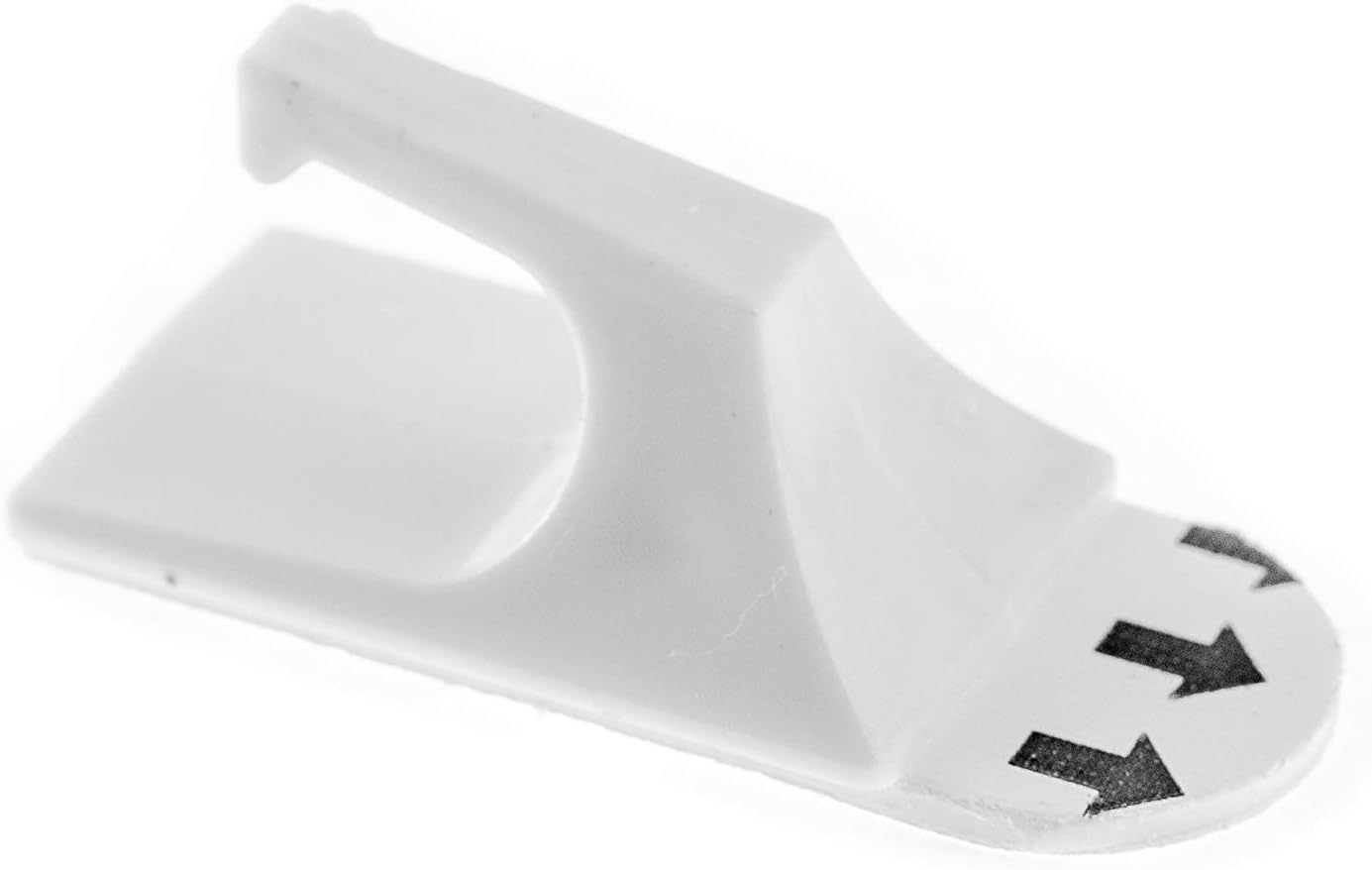 Takker - 6 x Micro Hooks with 12 x Sticky Strips, White, Removable Micro Hooks - Image 4