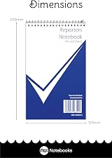 nu: Office Reporters Notebook Wirebound 80 Pages Multipack of 3 view 3