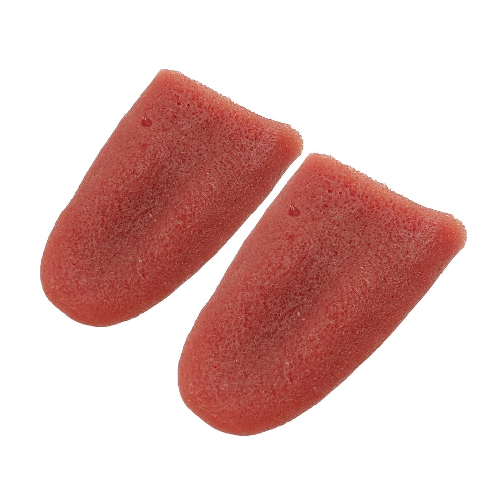 CENPEK Artificial Tongue,2Pcs Realistic Stretchy Artificial Tongue Simulation Tongue Horrible Halloween Gross Jokes Prank Tricks Prop Horrific Magicians Props