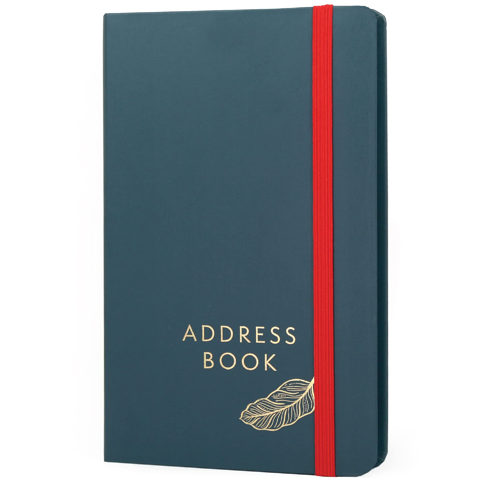 Boxclever Press Small Address Book with 432 Spaces. Address Books with Alphabet Index hardback, Pocket & Change of Address Labels. Perfect Gifts for Women 21 x 13 cm