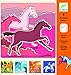 Djeco Stencil Kit, Horses
