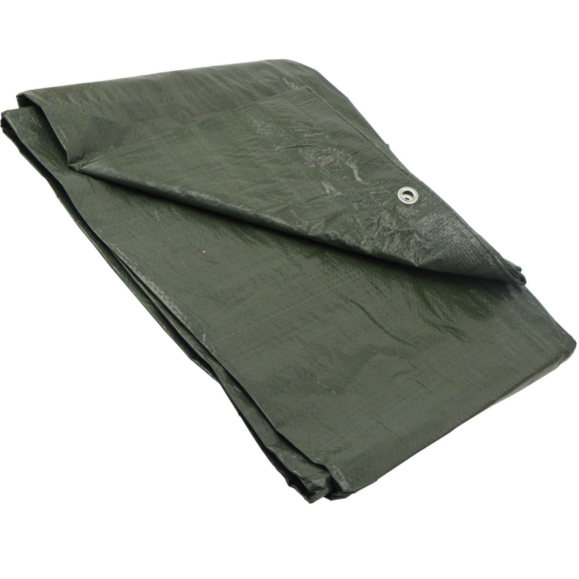 GARDENIX Tarpaulin Waterproof Heavy Duty Tarp Sheet Cover, Green 90 g/m² (3 m x 3 m), Garden Tarpaulin Sheet for Camping, Terrace - Waterproof, Weatherproof, UV Protection, Reinforced Eyelets