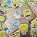 100pcs Spongebob Squarepants Stickers Set Cartoon Sticker Decals for Water Bottle Laptop Cellphone Bicycle Motorcycle Car Bumper Luggage Travel Case. Etc (Spongebob Squarepants)
