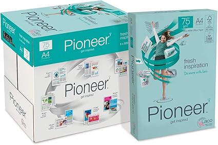 PIONEER - Papel premium para impresora 2500 folios 75 g/m2: Amazon.es: Oficina y papelería