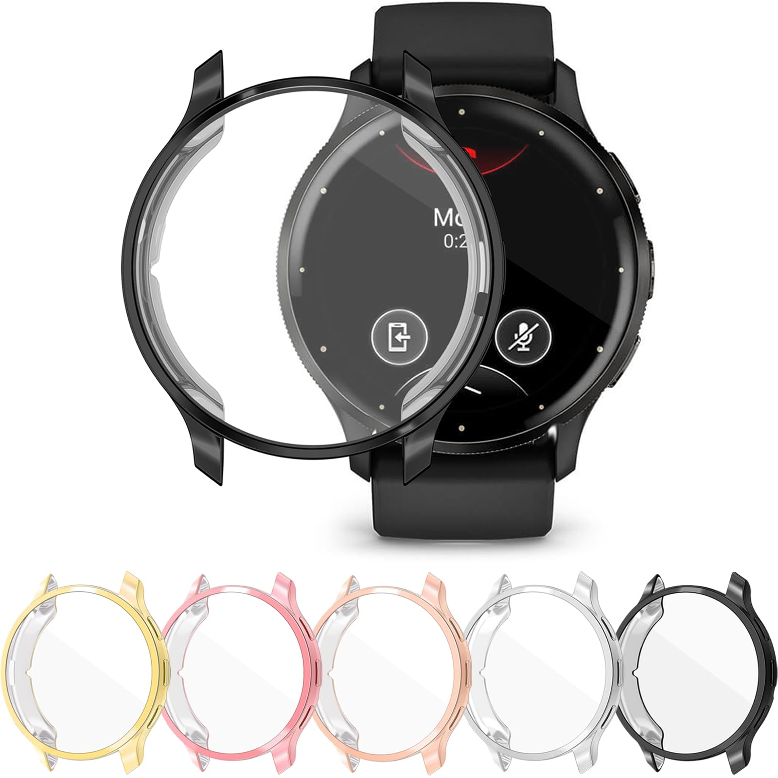 Photo 1 of [5Pack] RICHONE Screen Protector Compatible with Garmin Venu 3 Cases for Venu 3 45mm Smartwatch Cases Resist Scratched Full Cover Flexible TPU Screen Protectors for Women Men