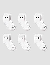 Nike 6-Pack Performance Quarter Cut Socks, 5-7