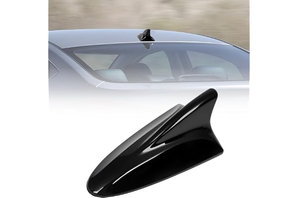 AMSPRAC Shark Fin Antenna Cover Compatible with for Elantra Sedan MD 2011-2016,for Hyundai Sonata Sedan YF 2009-2014 w/GPS,96210,962103Q800,962103X100NKA (Glossy Black)