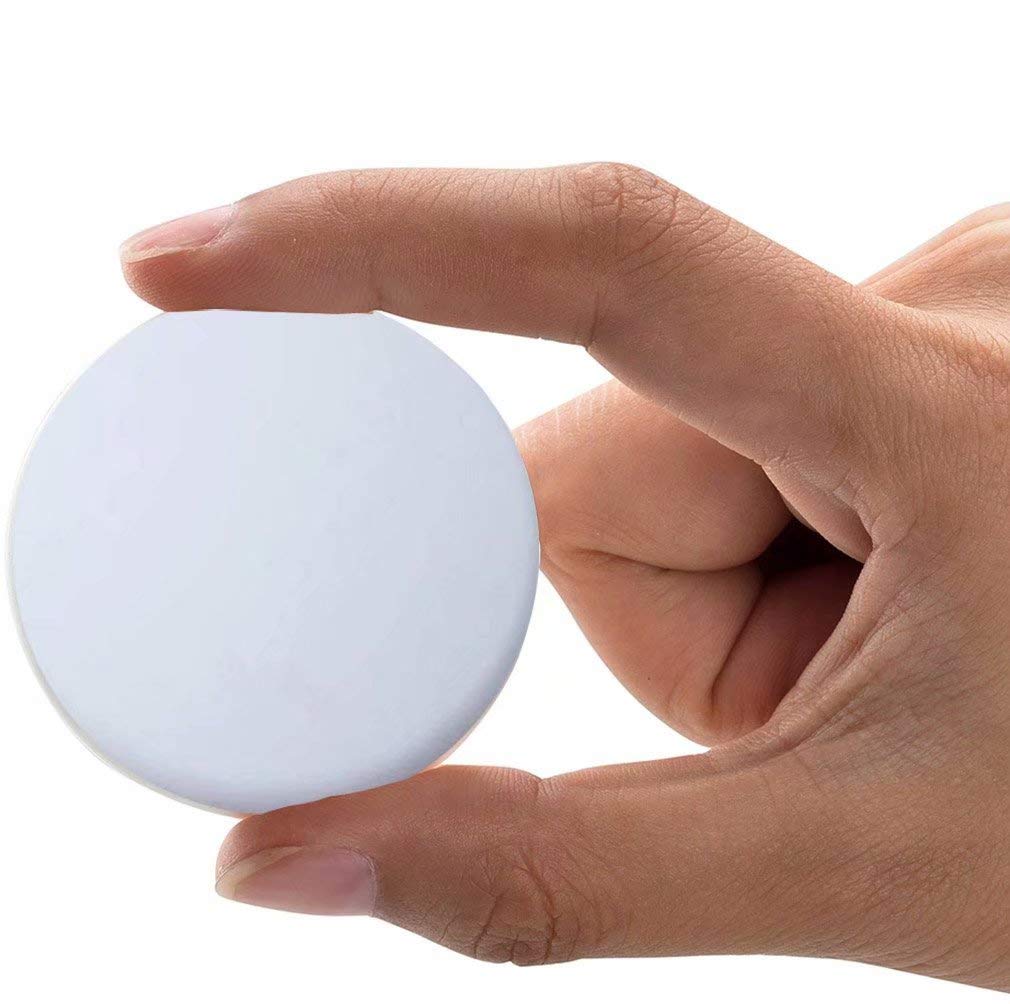 Door Stopper Wall Protector, 4 CM White Small Round Soft Door Knob Wall Shield, Self Adhesive Door Handle Bumper (White, 6 PCS)