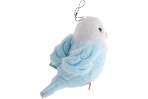 VILLCASE Cute Plush Parrot Keychain Soft Fluffy Backpack Pendant for Women Bird Lovers Party Decorations