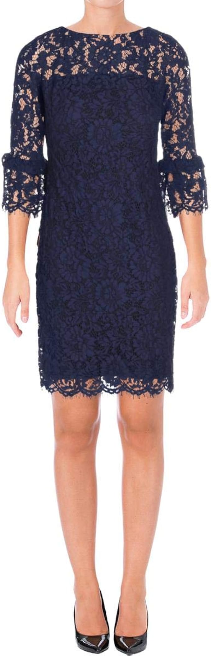 Ralph lauren lace bell sleeve dress Clearance