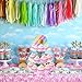 3 Tier Unicorn Cardboard Cupcake Stand Tower Mini Round Cupcake Stand Dessert Cupcake Holder Baby Shower, Gender Reveal Party, Kids Birthday Party Unicorn Themed Party - 12 inches by Lucky Party
