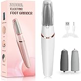 Electric Foot Callus Remover, Callus Remover for Feet Rechargeable Portable Pedicure Tool Kit, Smooth Pedicure Wand for Feet Care, Removes Dry Hard & Dead Skin Ideal Gift (White)