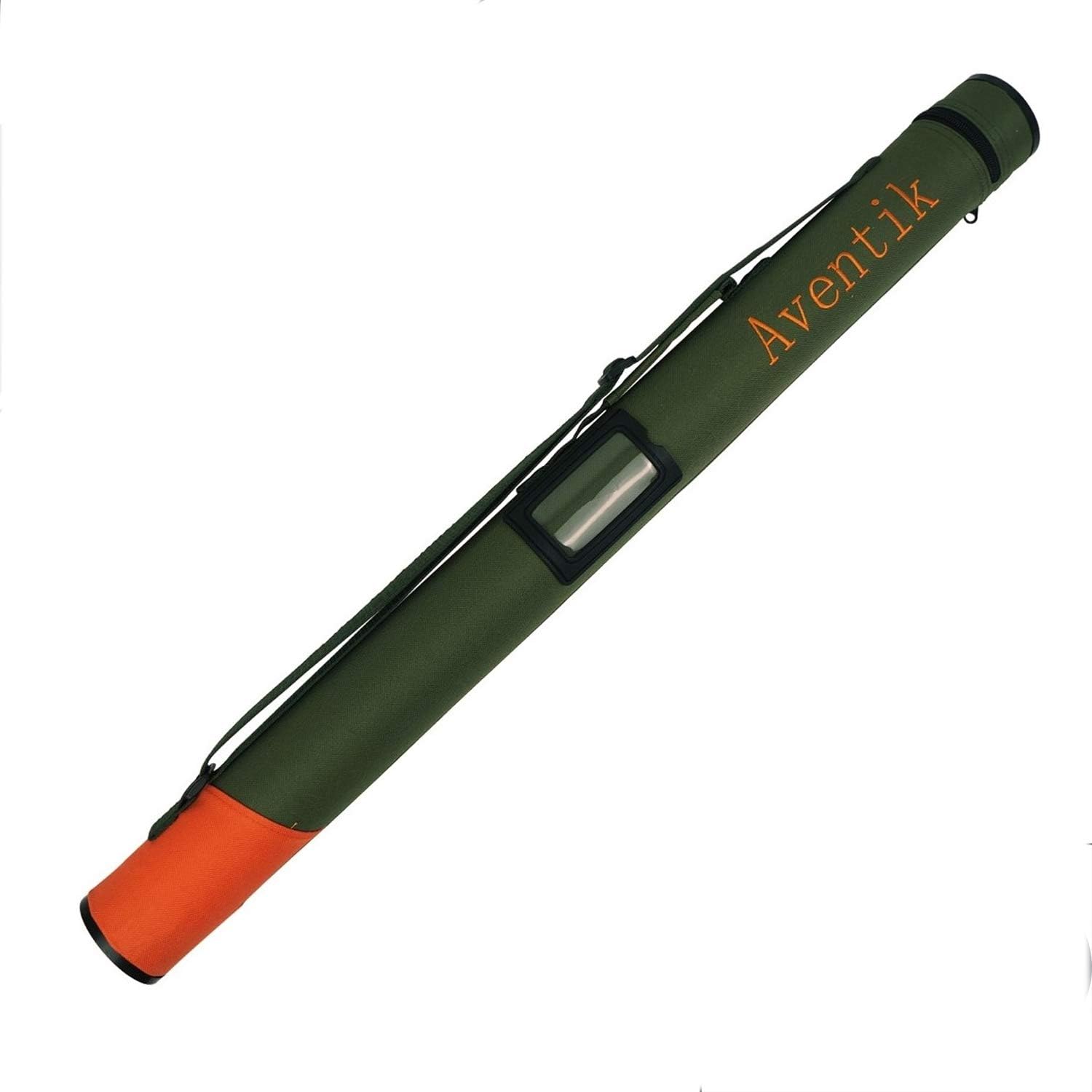Length 24 inch/60 cm,38 inch/70 cm Aventik Hard Cordura Fly Fishing Rod Tube Hard Tops Handle