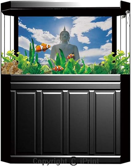 Amazon Com Aquarium Decoration Background Asian Decor Praying