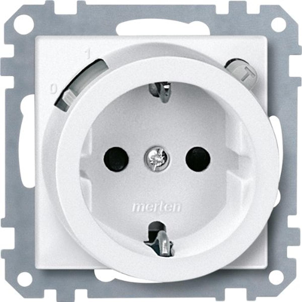 Merten 232819 SCHUKO with BRS Safety Sockets Polar White, System M