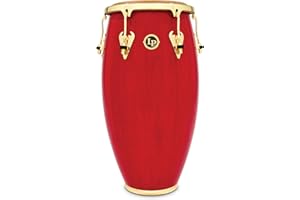 Latin Percussion Matador 11-3/4" Wood Conga - Red/Gold Tone