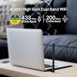 TP-Link Dual Band WiFi USB Dongle AC 5dBi High-Gain Antenna 2.4GHz 5GHz view 3