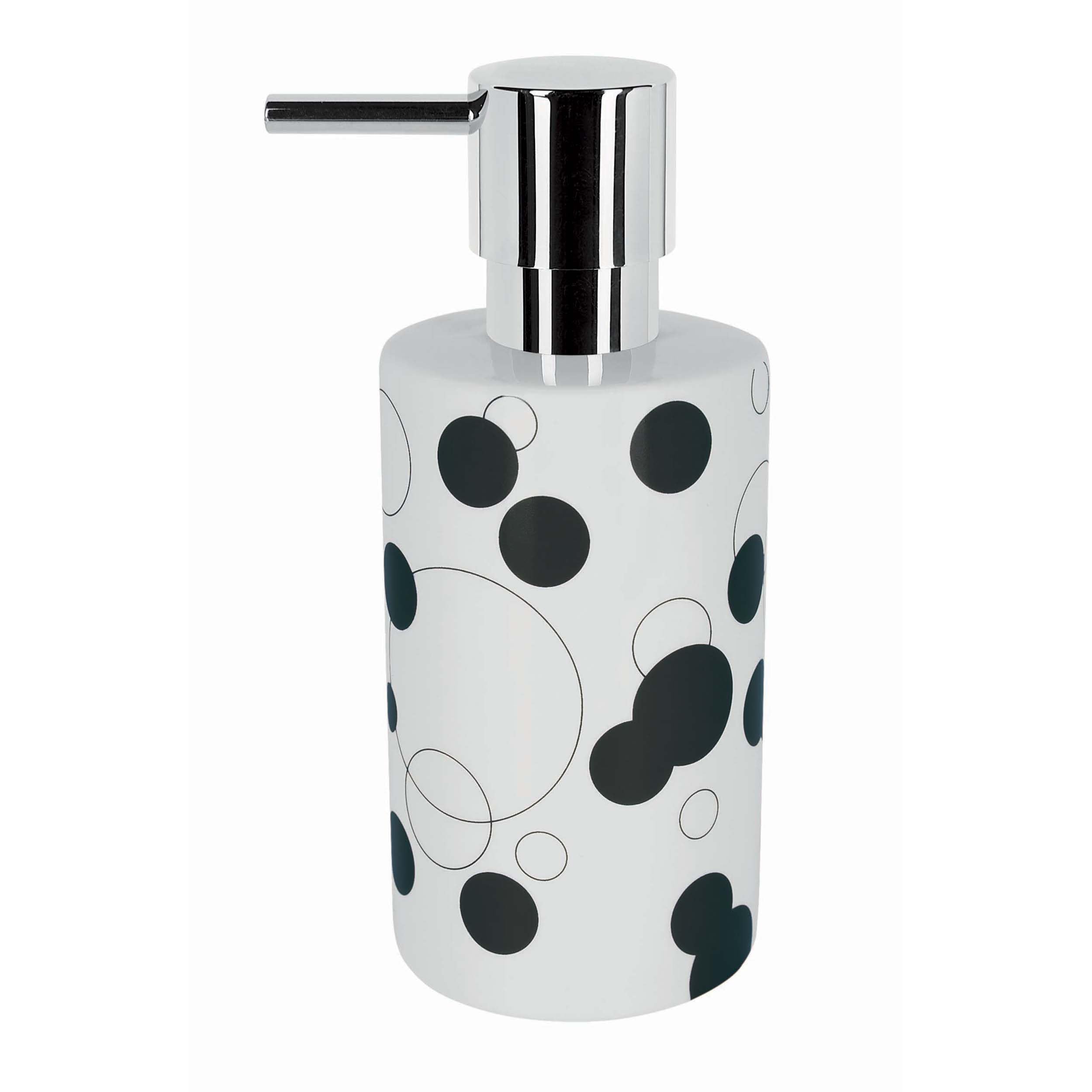 Spirella Tube-Bubbles Black Tumbler