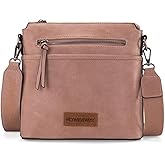 Montana West Crossbody Bag for Women Multi Pocket Cross Body Bag Purses with Guitar Strap