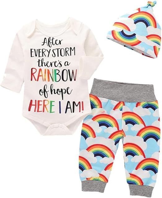 rainbow outfit baby