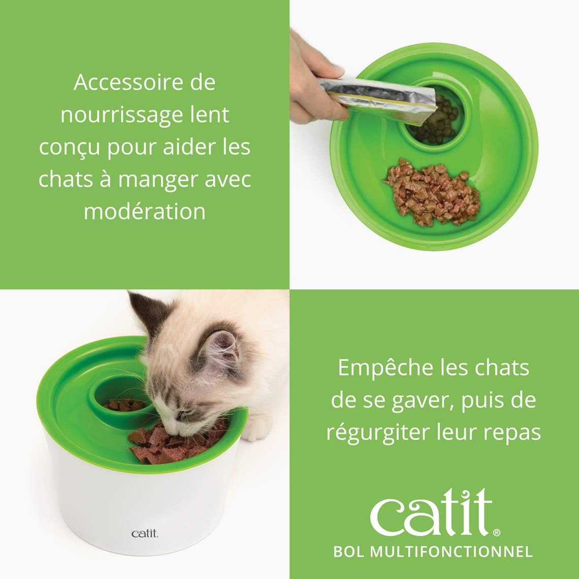 Cat It Senses 2 0 Distributeur De Nourriture Pour Chat Amazon Fr Animalerie