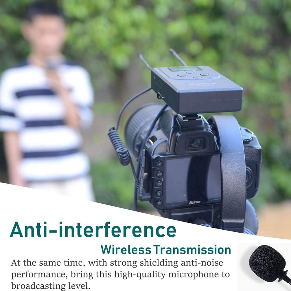 Venidice 96-Channel Professional UHF Wireless Lavalier Microphone System - Image 5