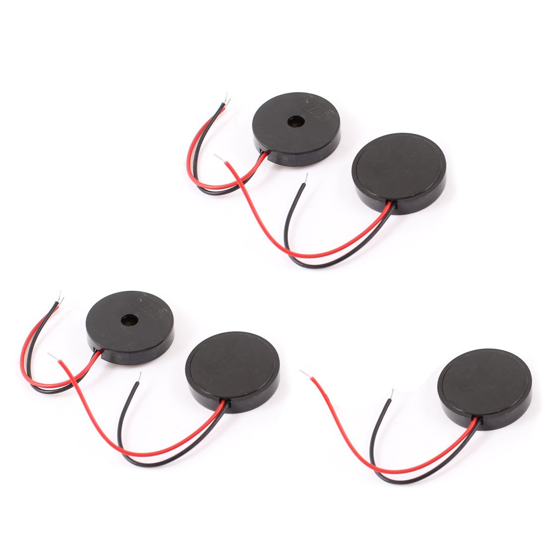 sourcing map A14062400ux0199 5 Pcs DC 2-28V 80Db Sound Electronic Passive Buzzer Alarm Black, 22 x 4.5 mm