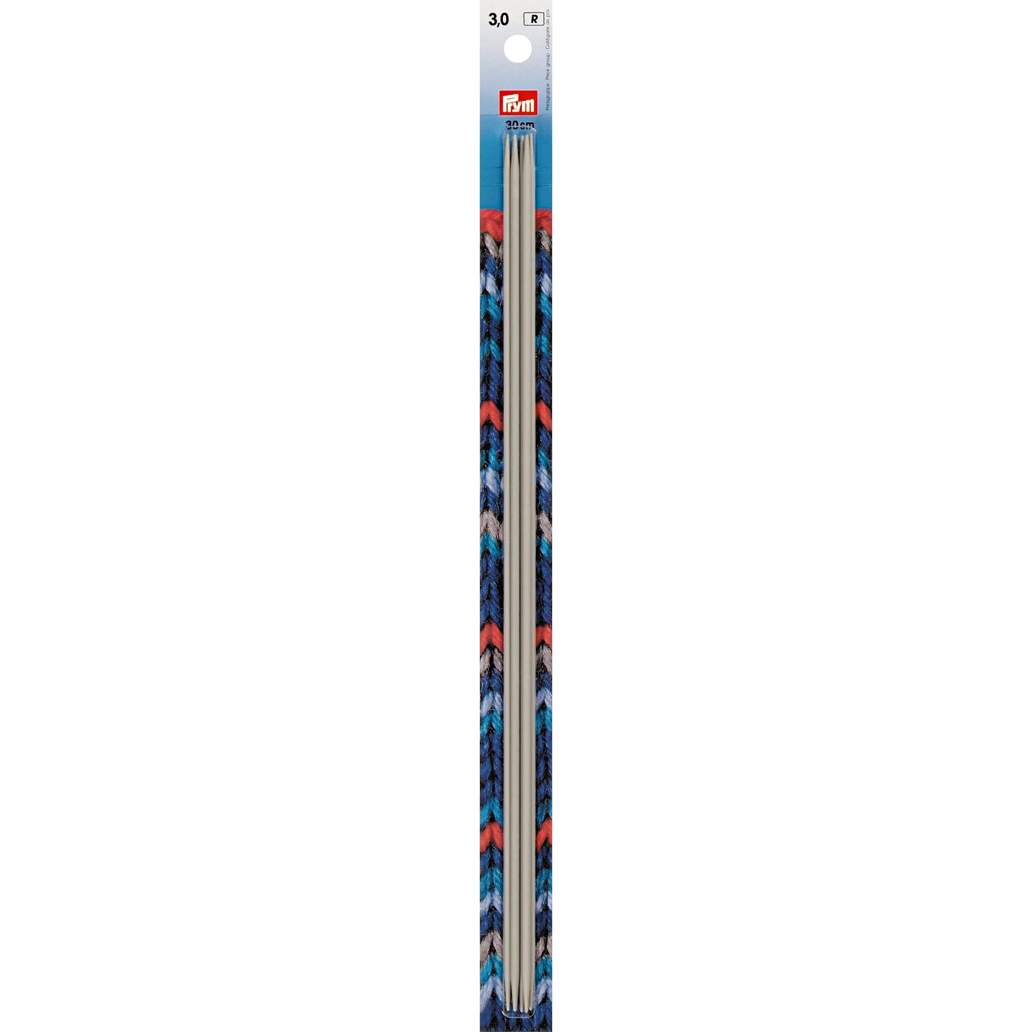 Prym Stocking Knitting Needle, Aluminium, Grey, 3 mm