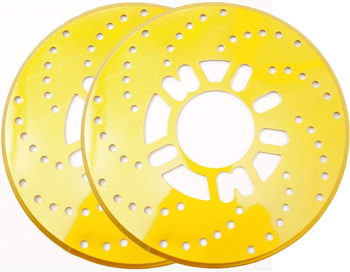 Amazon Goodsland 2枚 セット 汎用 ダミー ブレーキ ローター ディスク ドラム カバー 14インチ以上 4穴 5穴 Gd Diskbr Gd ブレーキローター 車 バイク