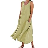 Tthxqing Casual Cotton Summer Sundresses for Women