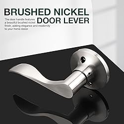 GOBEKOR 10 Pack Dummy Lever Door Handle Satin