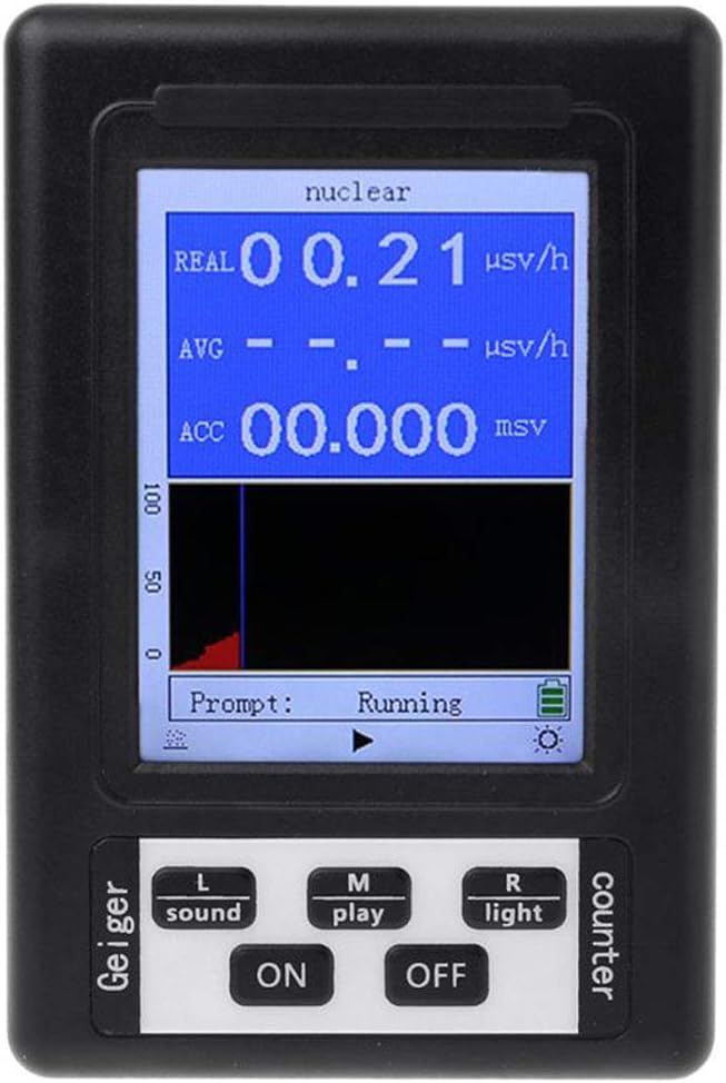 Nrpfell 1Pcs Upgrade Geiger Counter Detector de radiación nuclear Dosímetro personal Probador de mármol Pantalla de visualización de rayos X Dosímetro de radiación: Amazon.es: Bricolaje y herramientas