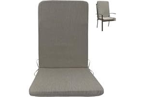 Water-Resistant High-Back Rocking Chair Cushions Outdoor with Ties, Seat Cushion for Patio, Garden, Porch Furniture, Comforta