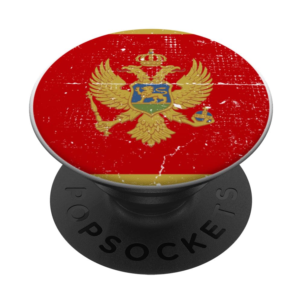 Montenegro Vintage Montenegrin Flag PopSockets Swappable PopGrip