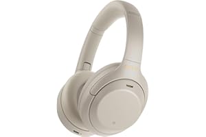 Sony WH-1000XM4 Wireless Industry Leading Noise Canceling Overhead Headphones, Silver, One Size (WH1000XM4/S)