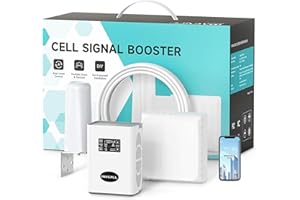INVCALL Cell Phone Signal Booster for All Carriers on Band 2/4/12/13/17/25 | Up to 7,000 Sq Ft with 2 High Gain Indoor Antennas | Easy Installation App Support | FCC Approved