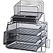 Lorell Divided 4-Tier Desktop Organizer