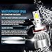 evomosa C6 H11/H9/H8 Led Headlight Bulbs,18W/Bulb 6000K Cool White Bulbs,All-in-One Head-Lamps Conversion Kit,Waterproof(1Pair,Pack of 2)