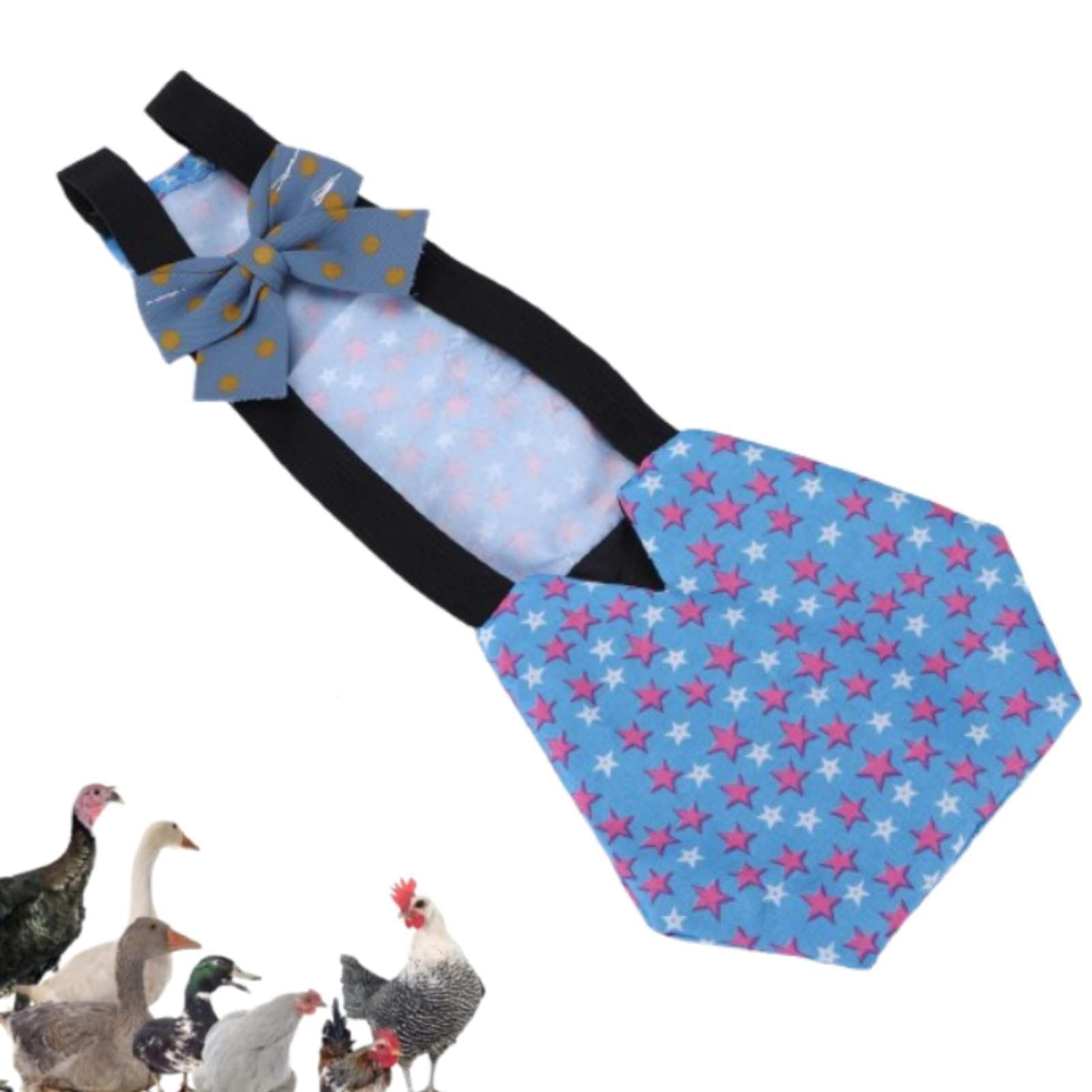 Chicken Diaper Pet Poultry Diapers for Ducks Hens Chicken Nappy Clothes Reusable diapers Goose Diapers for Poultry Outdoor Use (S)