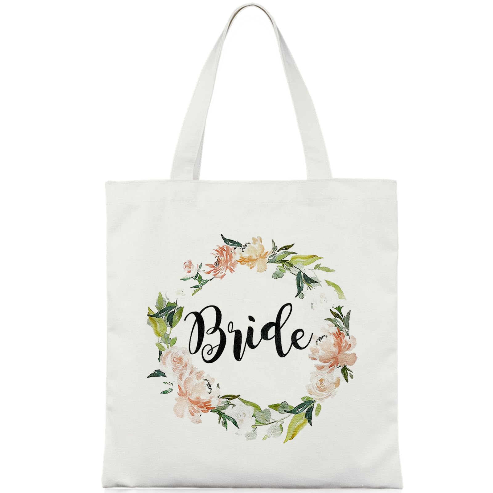 Bride To Be Tote Bag, Canvas Bride Hen Do Bag Wedding Canvas Tote Bags for Girls Women Wedding Day Engagement Bridal Party Shower Hen Party Gifts