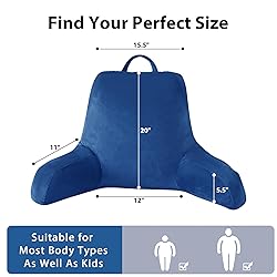 IPYNBAP Reading Pillow with Arms for Adults, Back