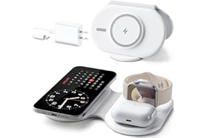 RYND 2025 Traveling Portable Wireless Mag-Safe Fast Charging Station,Magnetic 3 in 1 Charger for iPhone 16 15 14 13 12 Pro Max Plus,Apple Watch Series & Air pods 4 3 2 Pro-Gifts for Family