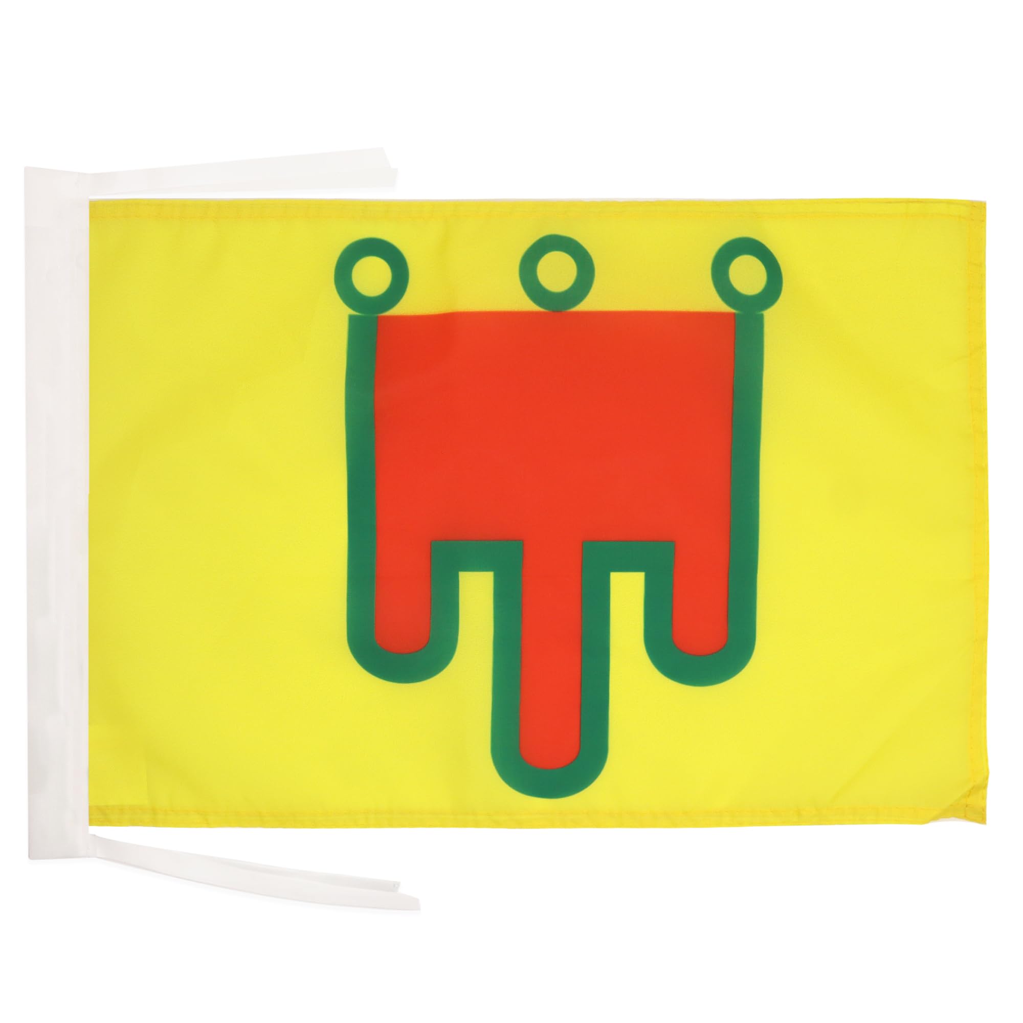 AZ FLAG - Auvergne Flag - 18'' x 12'' - 100% Polyester French region of Auvergne Small Banner with Two Cords - Fade Resistant - Vivid Colors - 18x12 in - 45x30 Cm