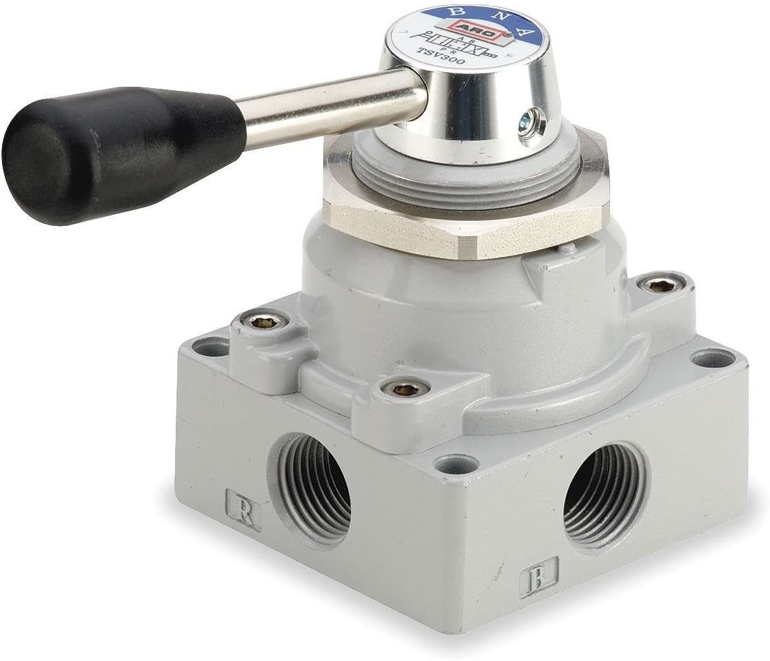 Manual Air Control Valve, 4-Way, 1/2in NPT