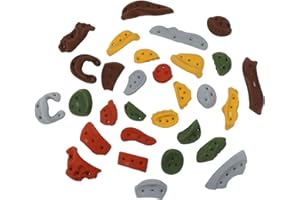 ATOMIK CLIMBING HOLDS Atomik Rock Climbing Holds Set of 30 Screw On Pack in Assorted Earth Tones