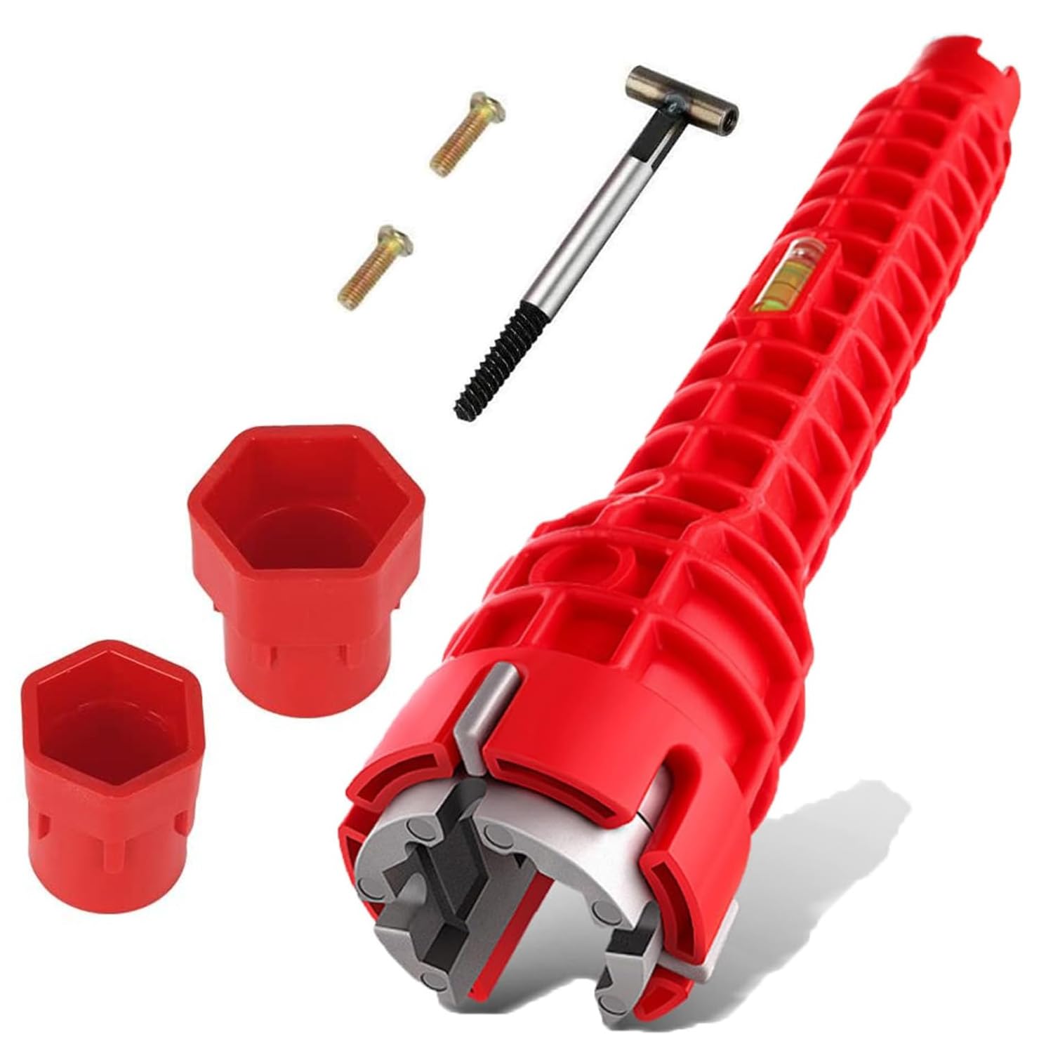 BRITECO 8 in 1 Basin Wrench and Tap Spanner - Faucet and Sink Installer Tool, Multi-Functional Plumbing Tool for Tight Spaces, Easy-to-Use for Home Repairs